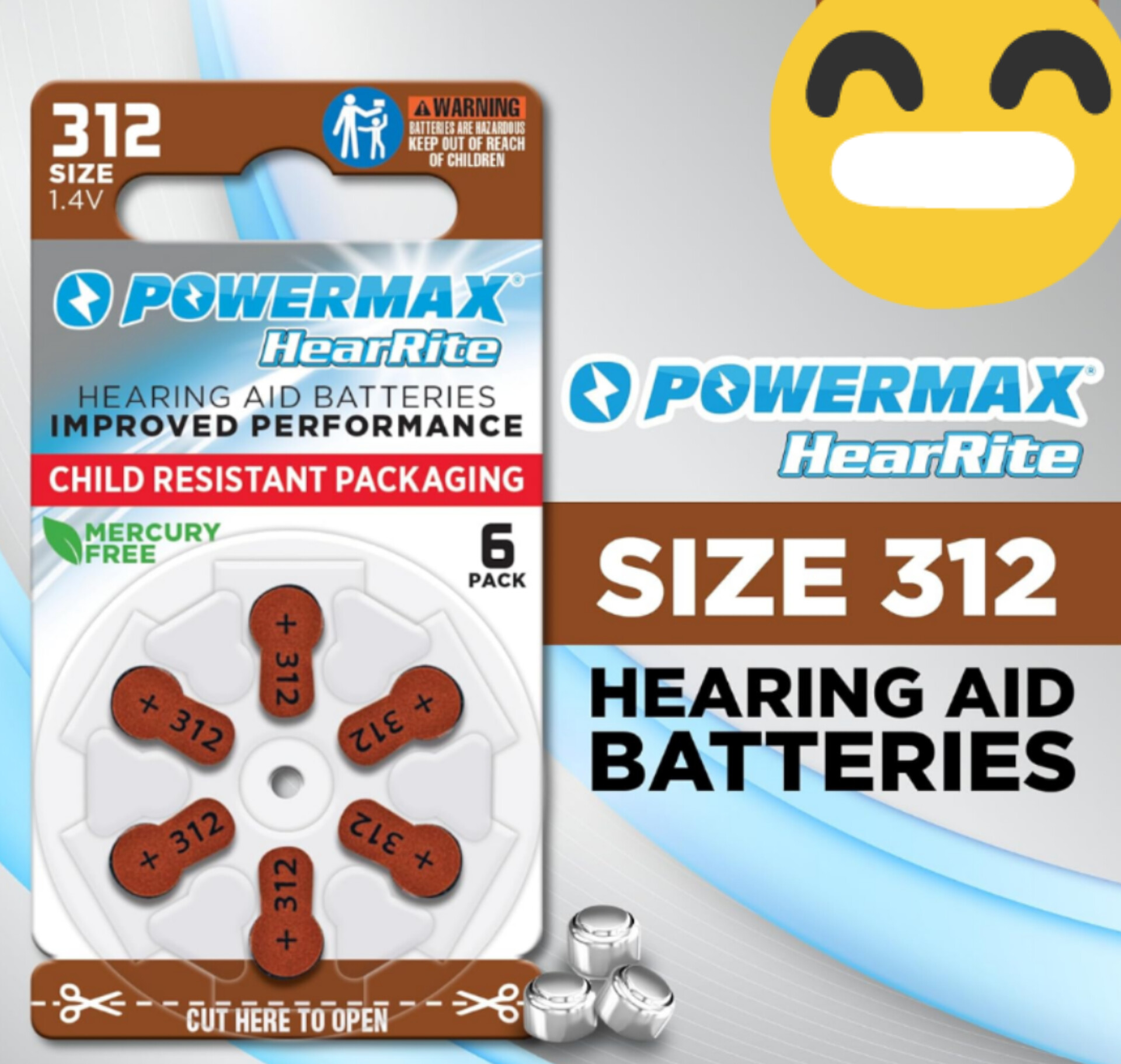 accesorios para electronica - pilas | baterías #13 y #312 para aparatos auditivos | hearing aid batteries. 0