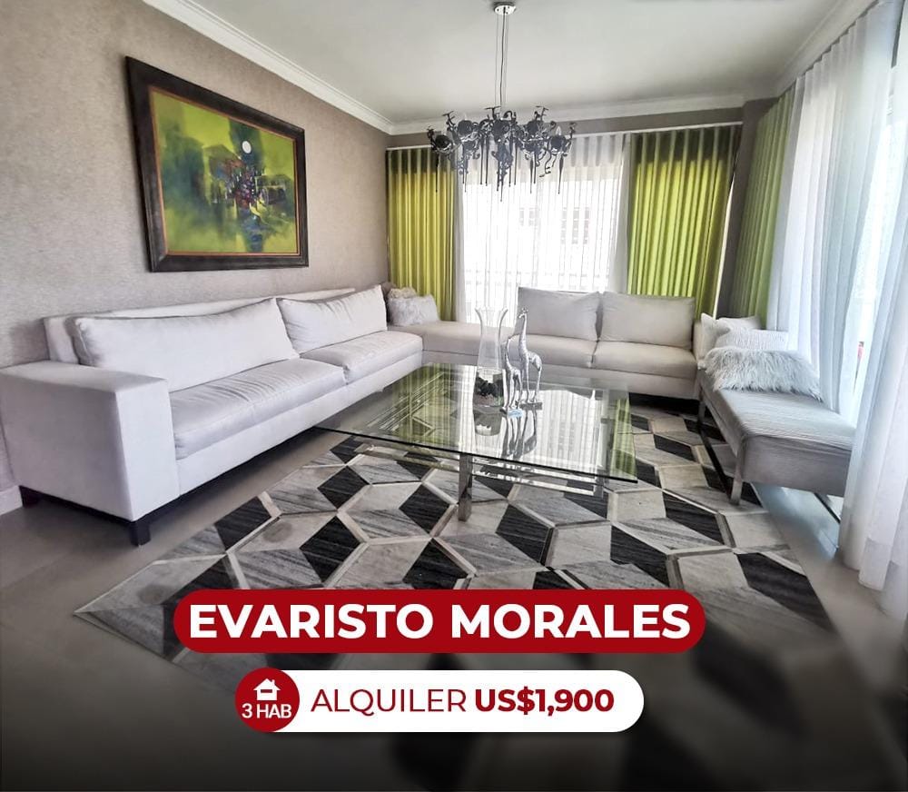 apartamentos - Alquilo Apart. amueblado en el exclusivo piantini 3