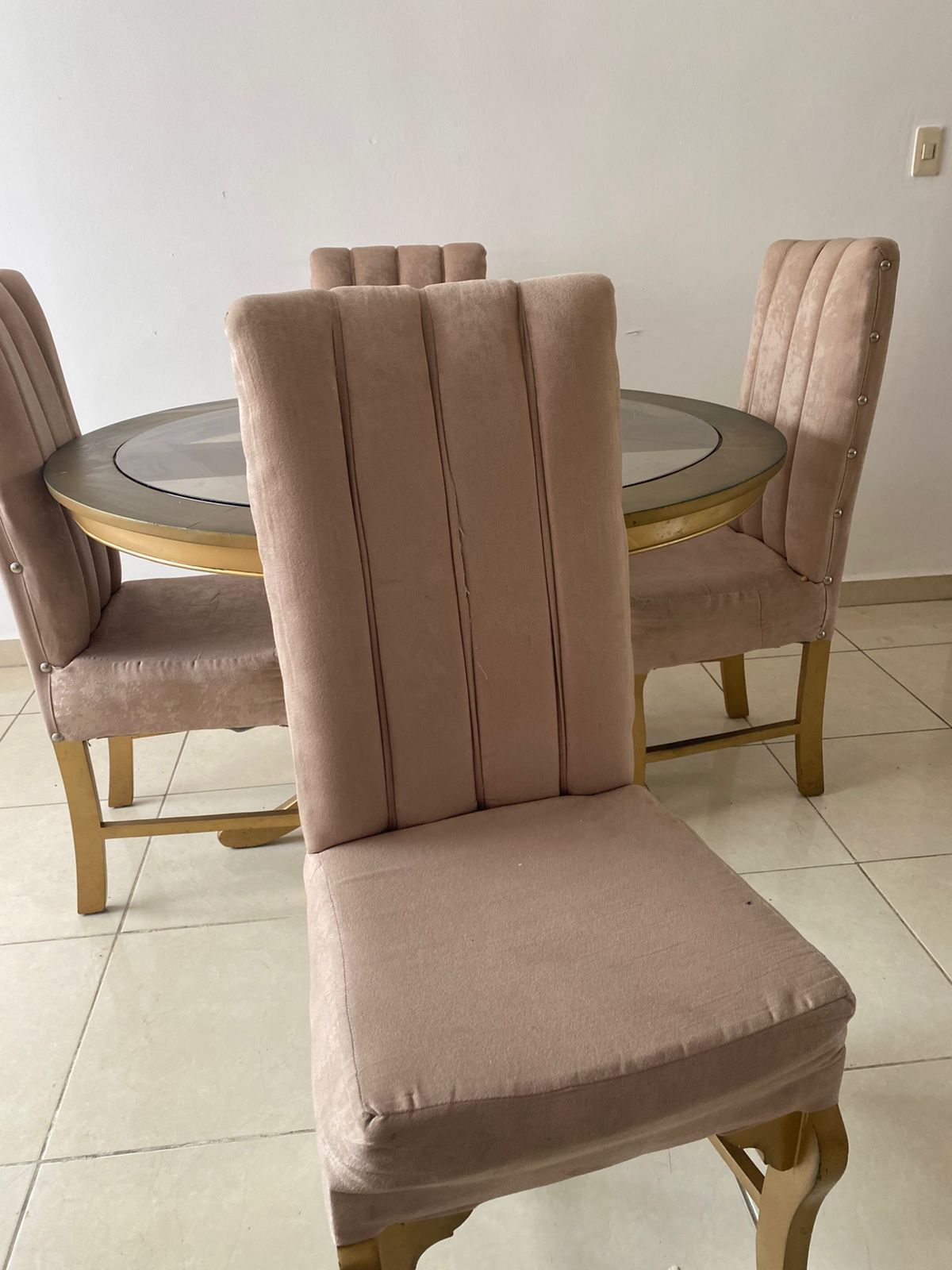 muebles y colchones - juego de comefor 4 sillas 0