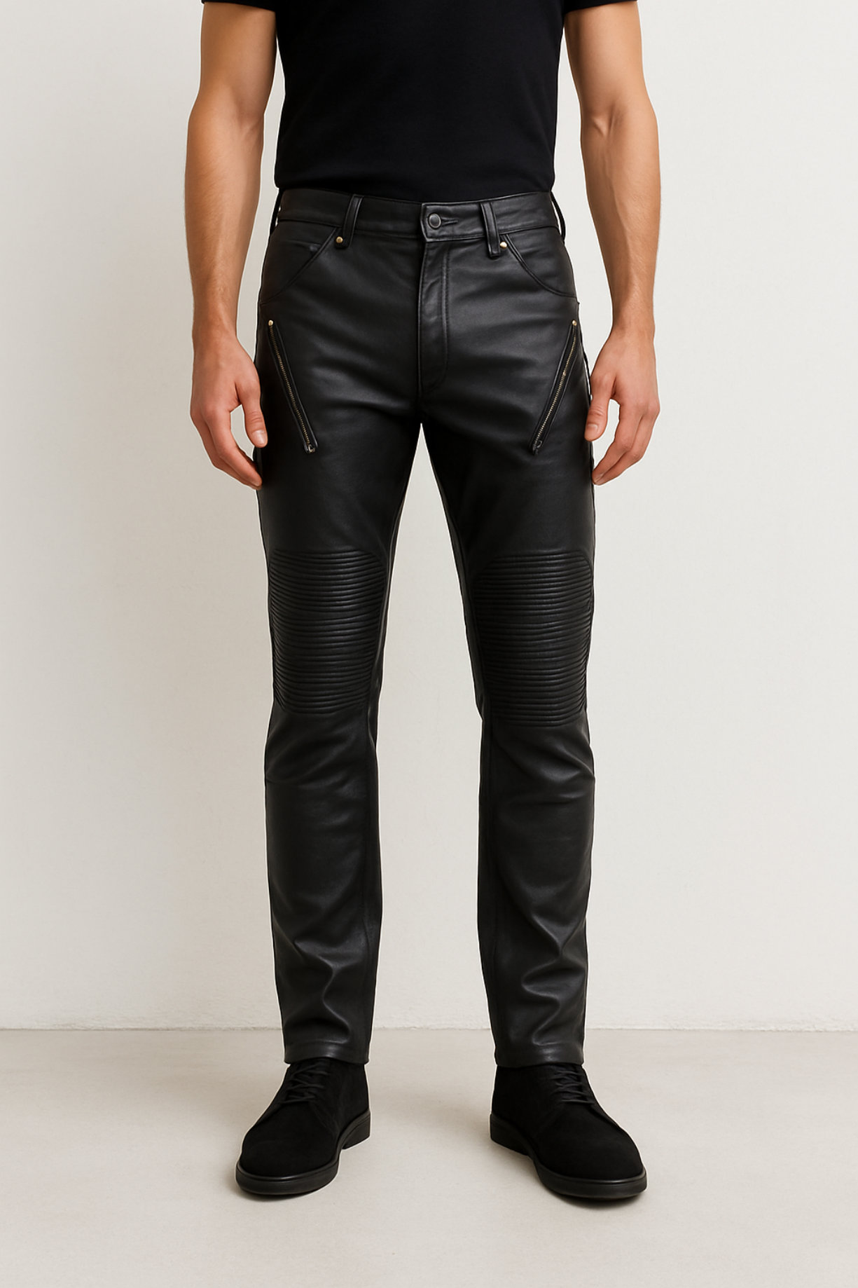 ropa para hombre - Pantalón de cuero 0
