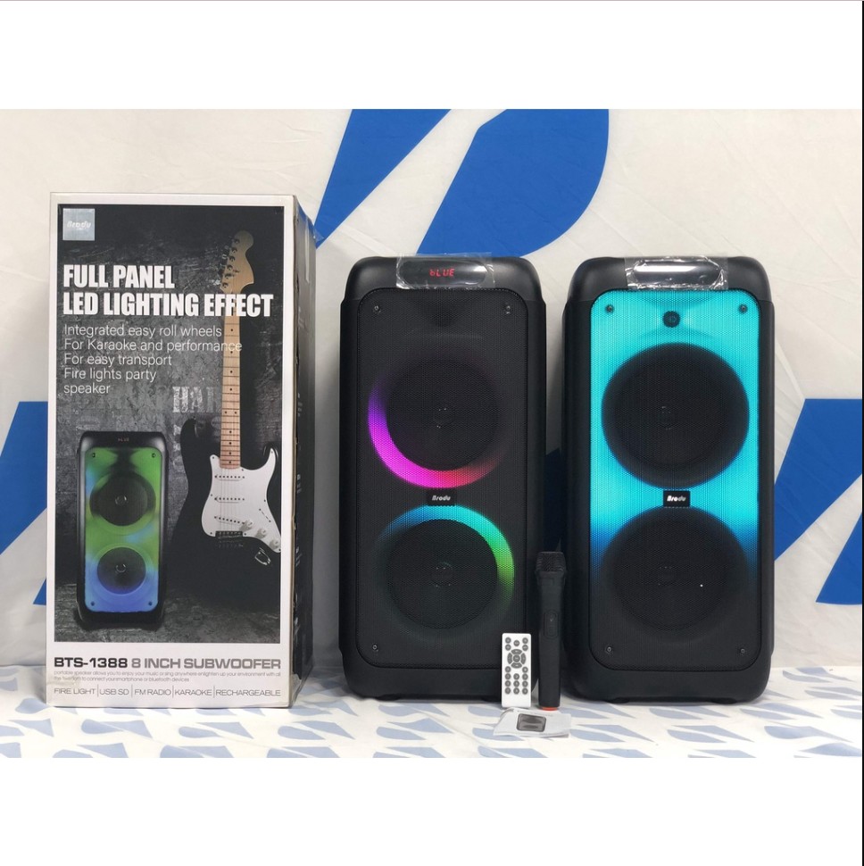 otros electronicos - Bocina Portátil 10" Con Bluetooth radio FM lector USB y micro SD Con Luz RGB BTS 5