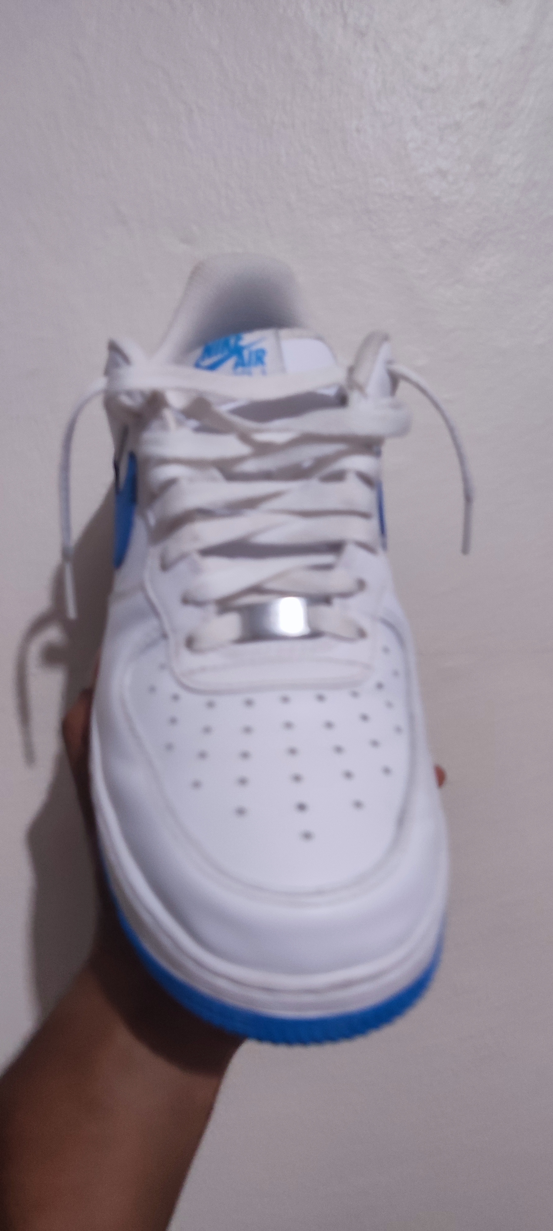 zapatos para hombre - Nike air force one white photo blue 3