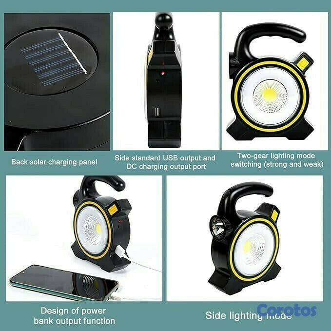 herramientas, jardines y exterior - LUZ RECARGABLE COB WORK LIGHTS JG-JZJ838 4