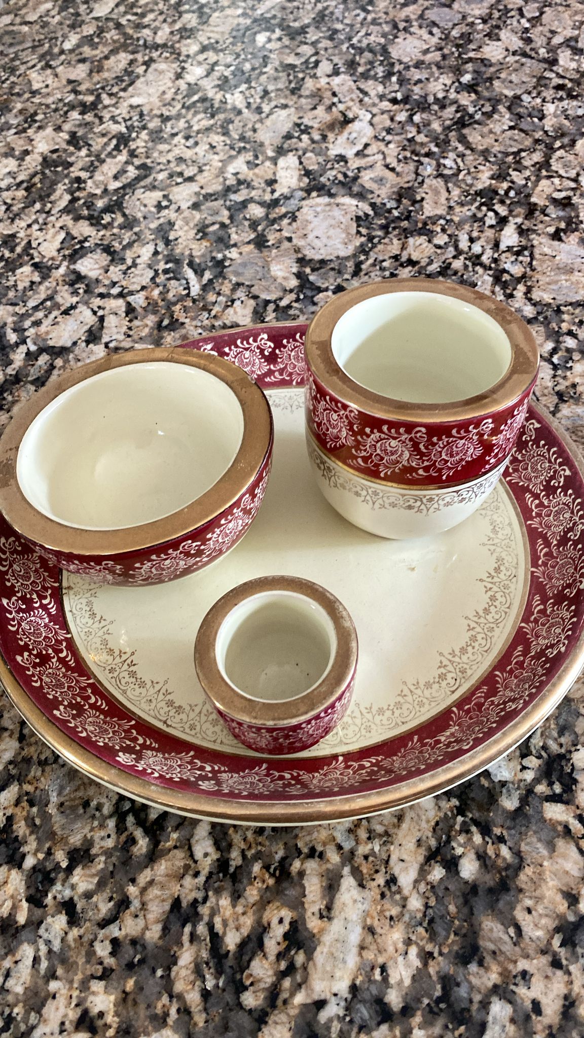 cocina - Juego para picaderas y salsas en porcelana