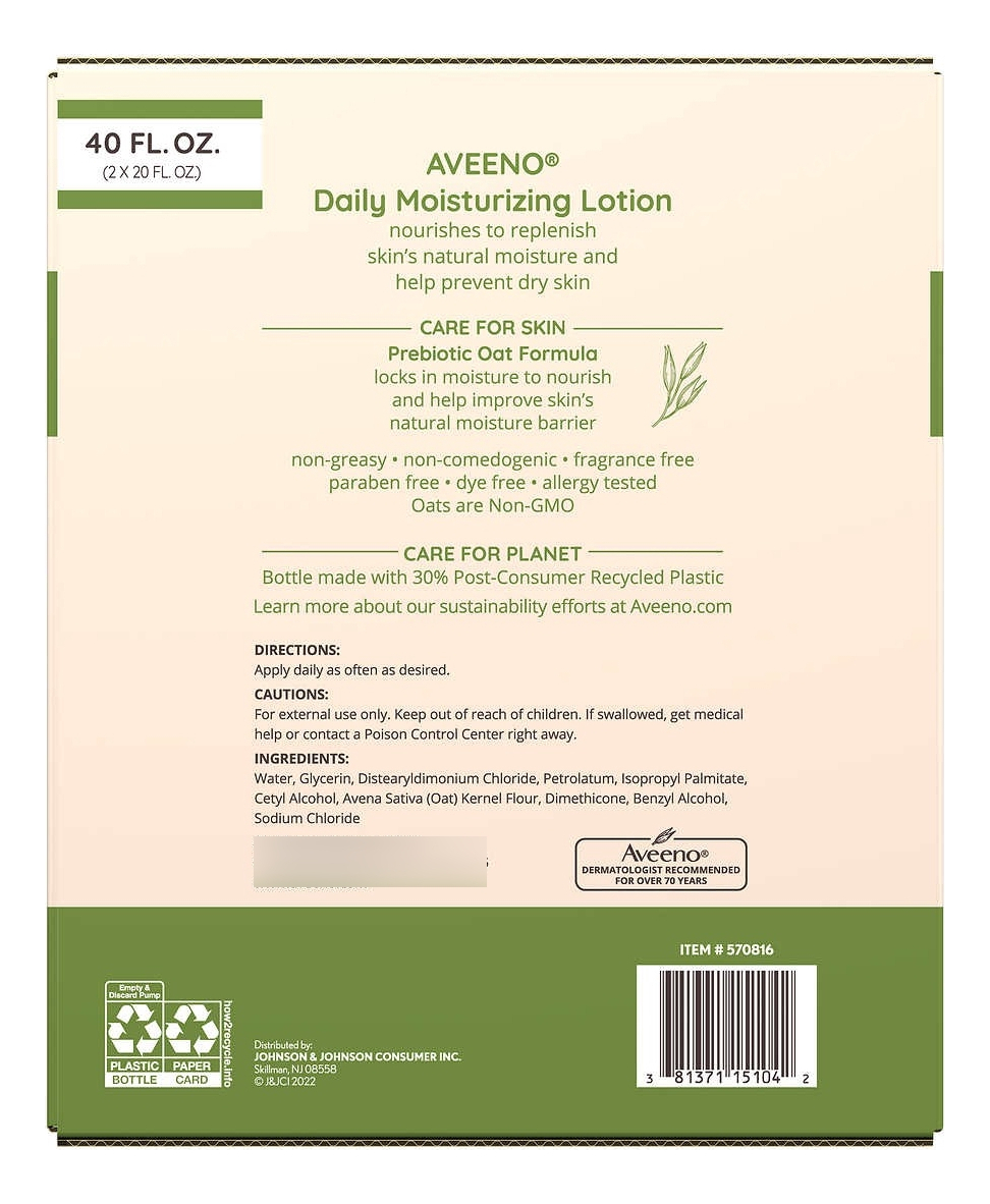 Salud y Equipamiento Médico - Crema Aveeno Active Naturals Loción Hidratante Diaria X 2 2