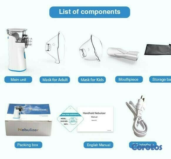 salud y belleza - Nebulizador silencioso portatil N3
 2