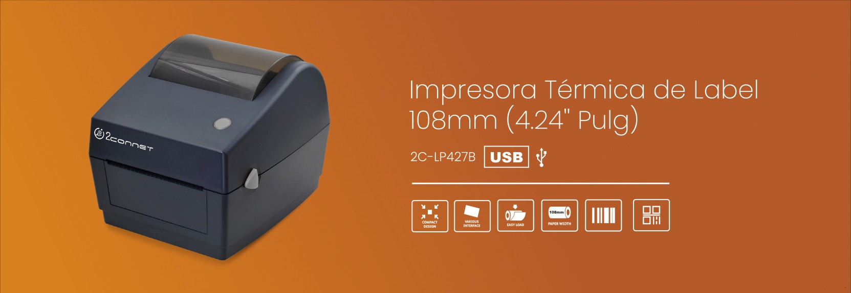 impresoras y scanners - IMPRESORA  ETIQUETAS, LABEL,TRABAJA 100% COMPATIBLE CON LOS CODIGOS DE ZEBRA  0