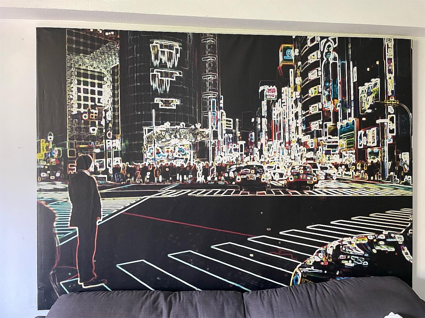 decoración y accesorios - Negociable! Cuadro decorativo moderno, imagen de Times Square tamaño XL.  0