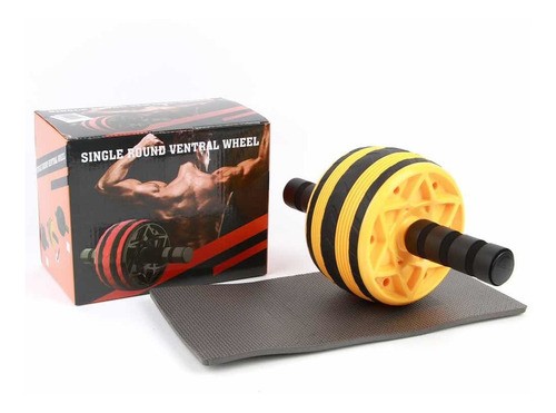 Artículos Deportivos - Rueda de Abdominales Reforzada + Alfombrita ejercicio fitness abdominal  3