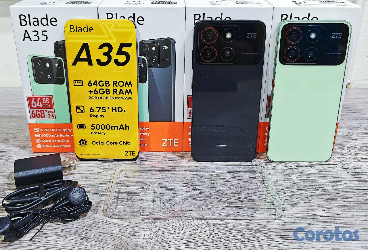 celulares y tabletas - 
ZTE BLADE A35 DE 64GB 6GB RAM NUEVO DE CAJA
