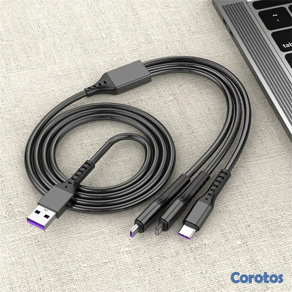 accesorios para electronica - Cable de Carga y Sincronización 3 en 1 - Alta Velo 3