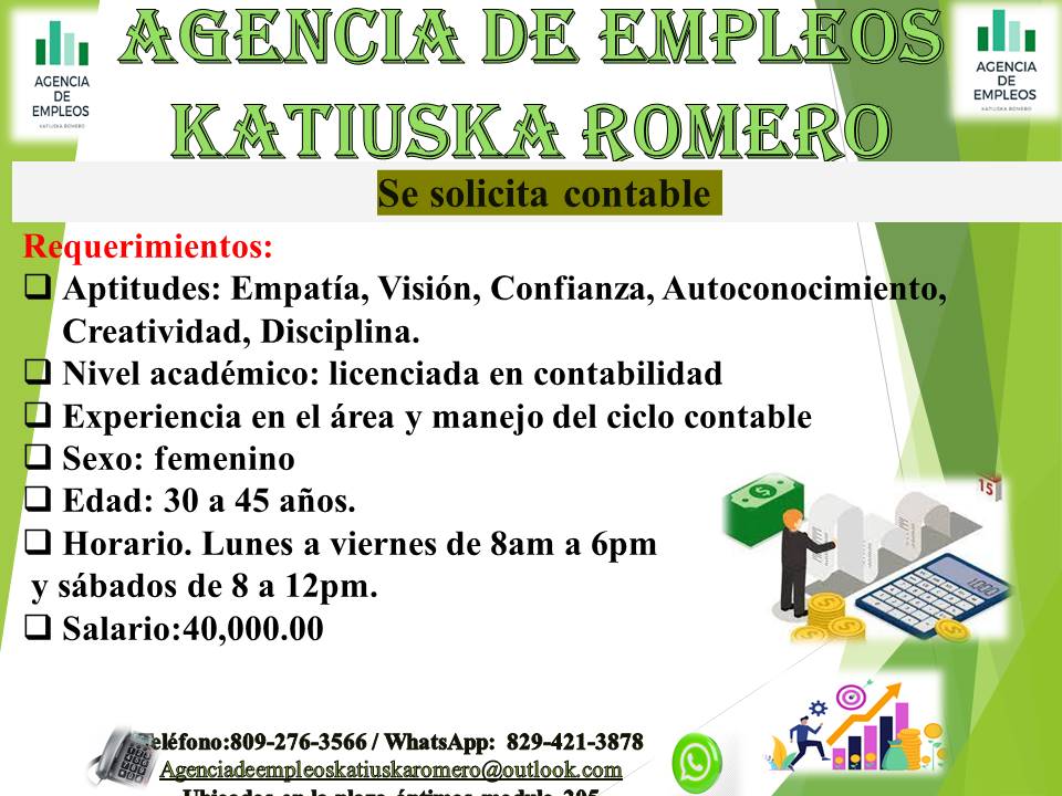 empleos disponibles - contable  0