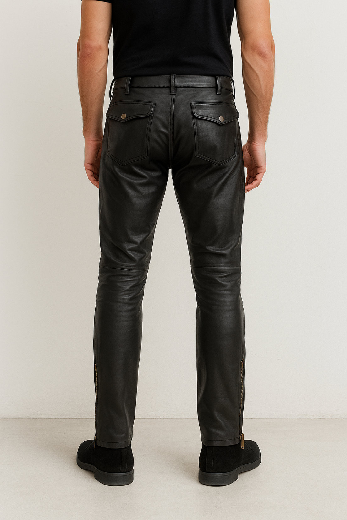 ropa para hombre - Pantalón de cuero 1