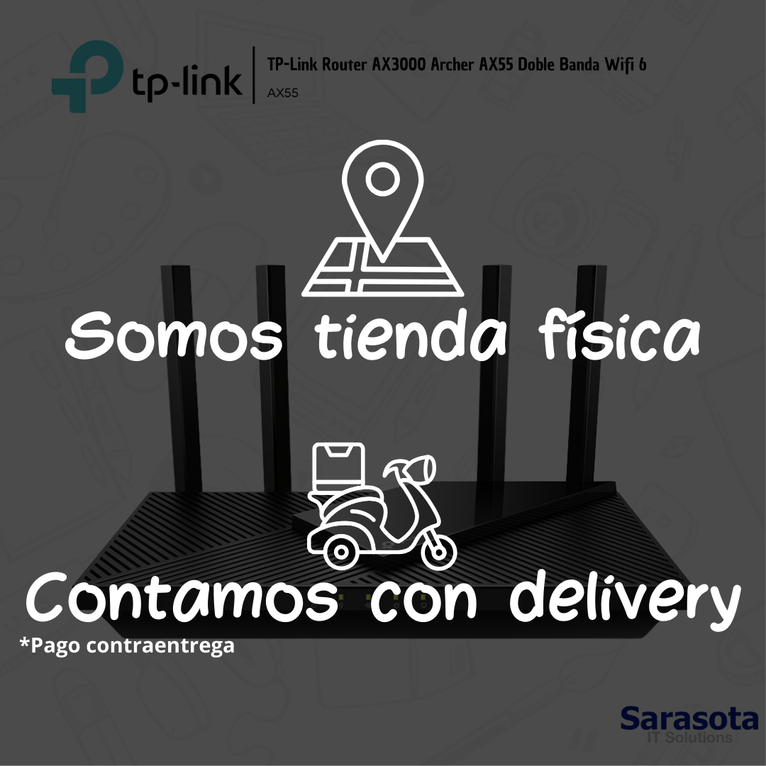 accesorios para electronica - TP-Link Router AX3000 Archer AX55 Doble Banda Wifi 3