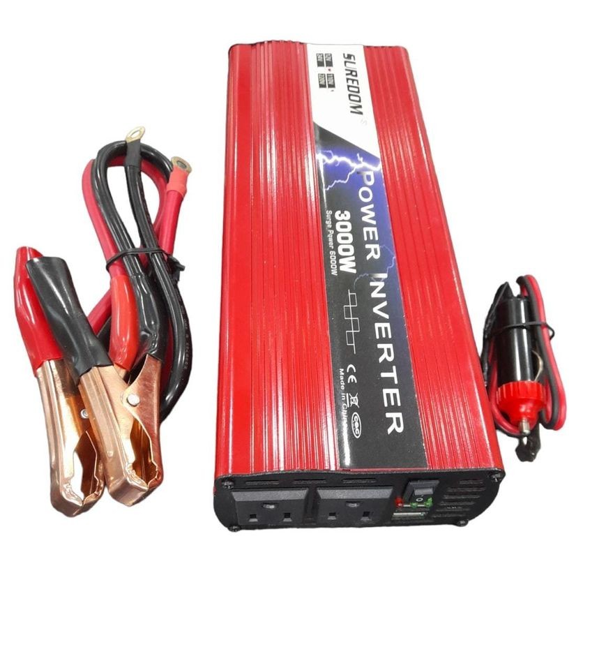 equipos profesionales - Inversor de corriente portátil 3000w power cargador de carro inverter Suredom 5