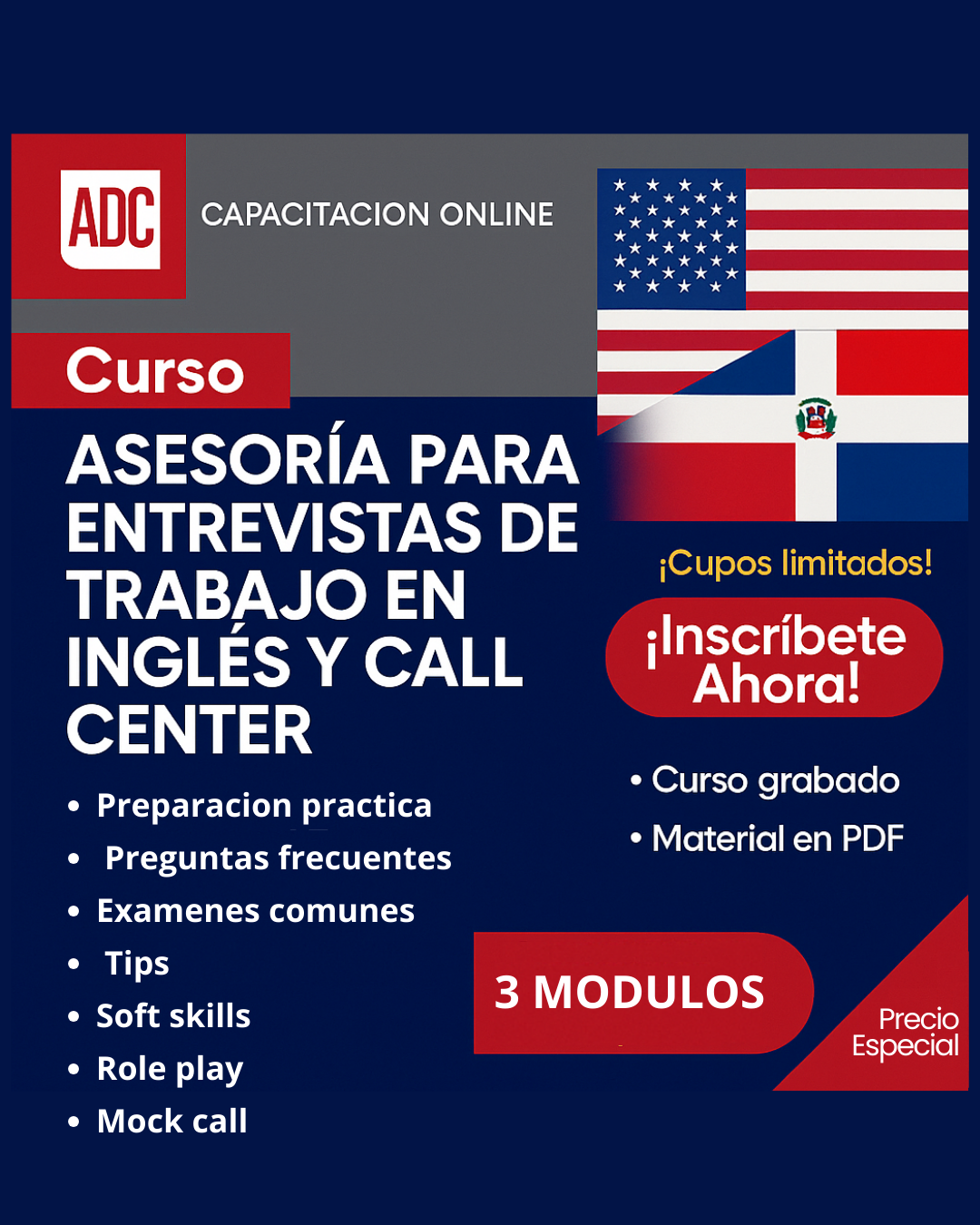 cursos y clases - Curso Asesoria entrevista en Ingles  0