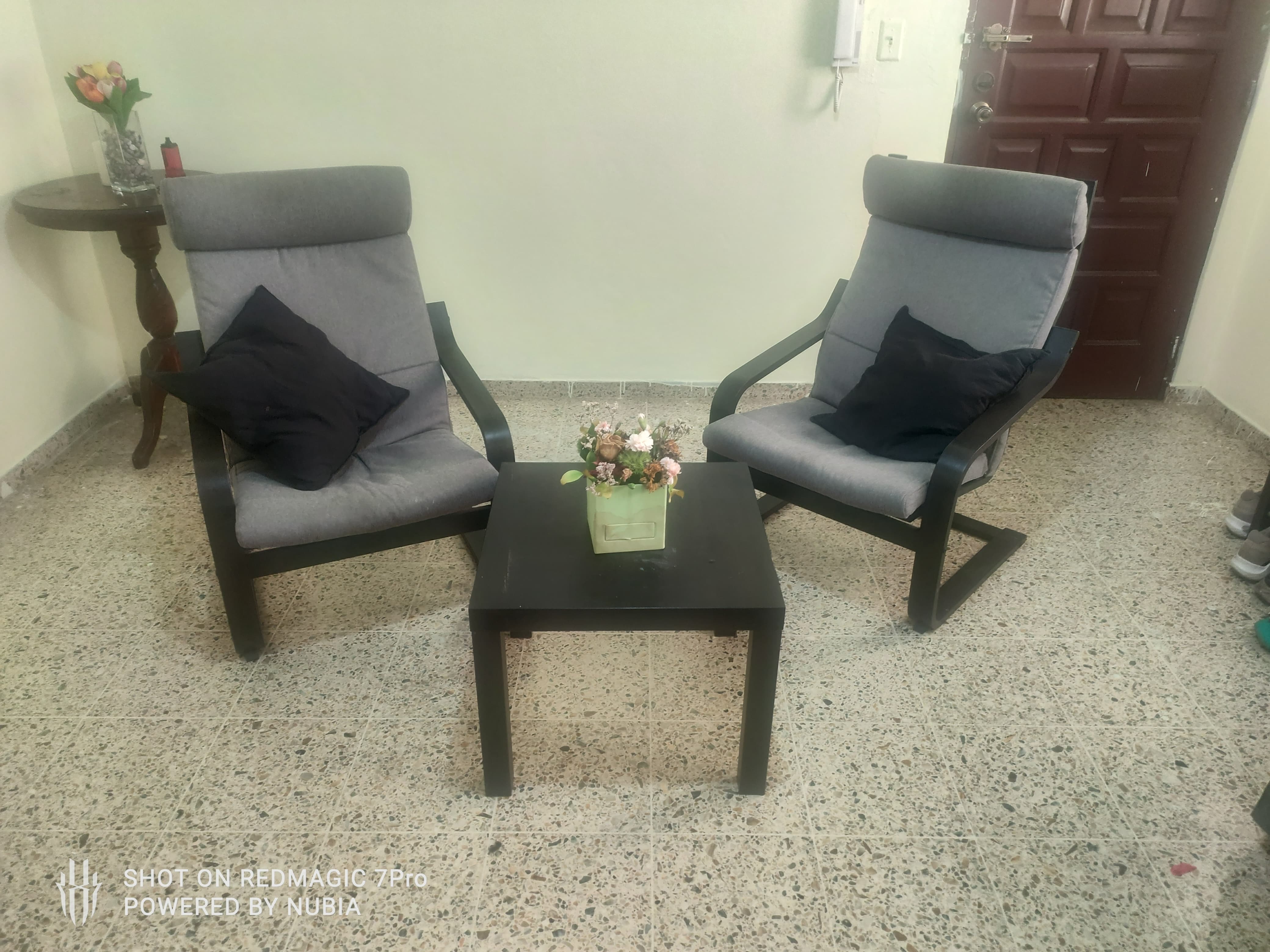 decoración y accesorios - Vendo juego de muebles usado.