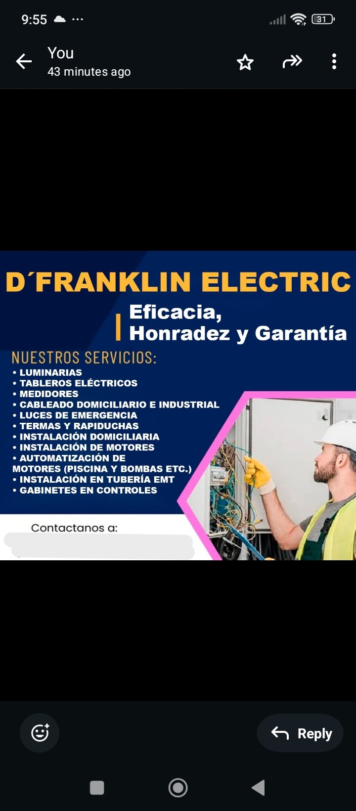 servicios profesionales - Electricista industrial e Residencial  0