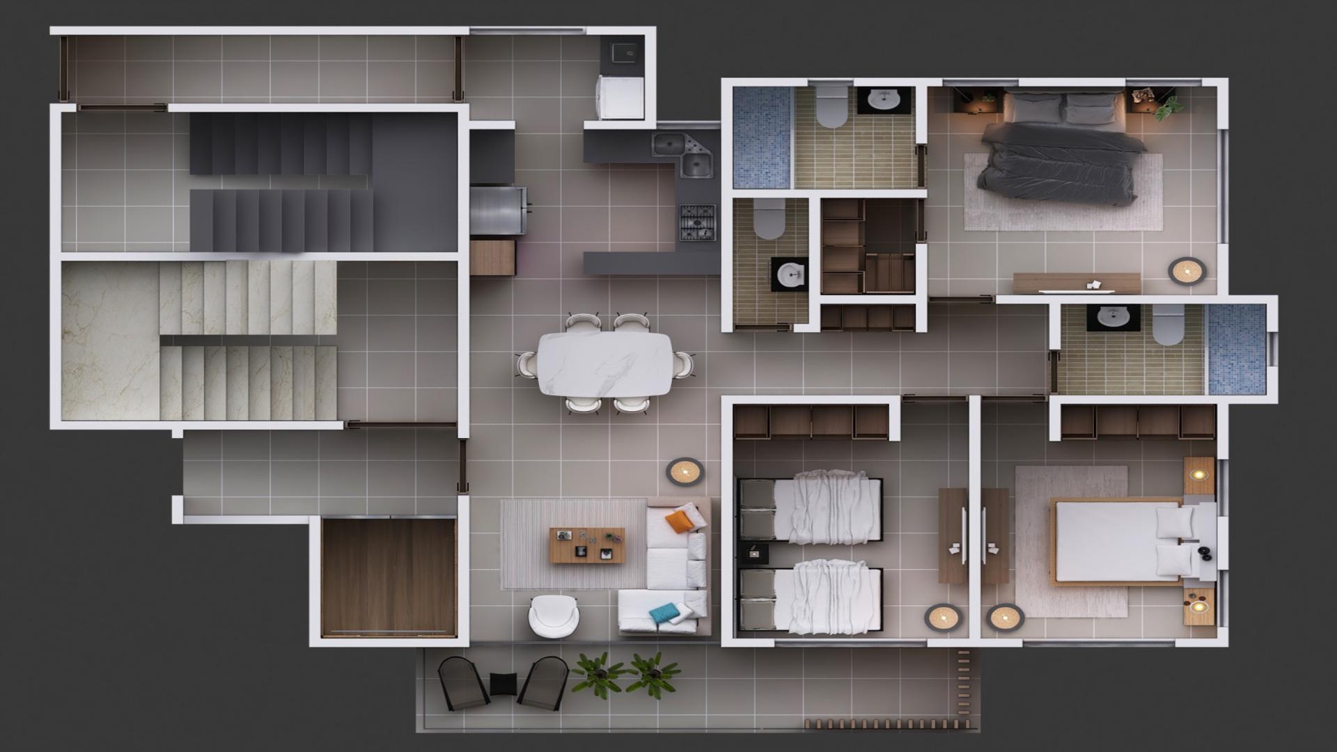 apartamentos - Apartamento en planos de venta, Urb. Thomen - Santiago- 5
