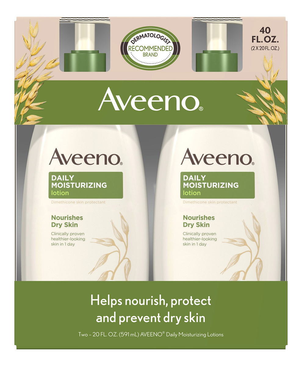 Salud y Equipamiento Médico - Crema Aveeno Active Naturals Loción Hidratante Diaria X 2 3