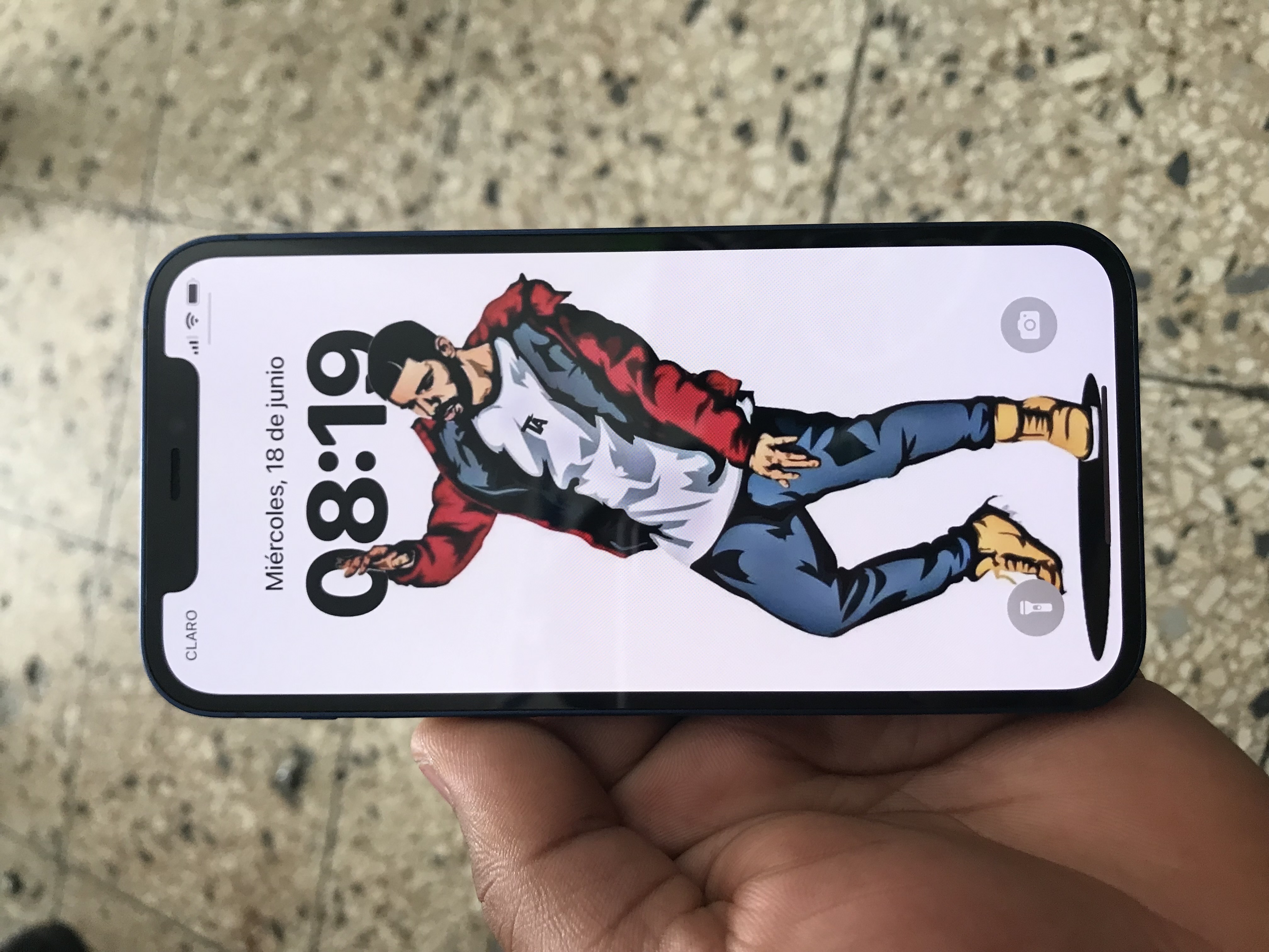celulares y tabletas - iPhone 12 normal Factory 64gb Face ID bueno nunca destapado 