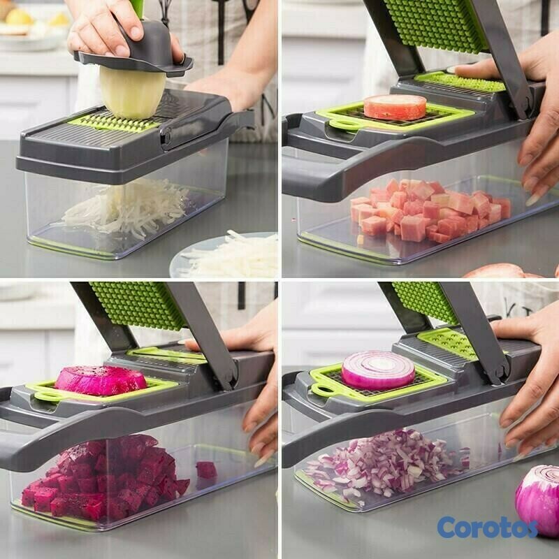 cocina - Pica todo cortador de frutas y vegetales, alimentos  2