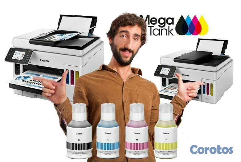 impresoras y scanners - MULTIFUNCION CANON GX6010 MAXIFY,SISTEMA DE BOTELLAS TINTA CONTINUA DE FABRICA 2