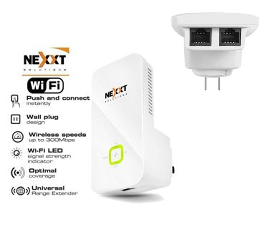 computadoras y laptops - REPETIDOR NEXXT KRONOS 301 ,DIRECTO A LA PARED WIRELESS AP, RANGE EXTENDER 0