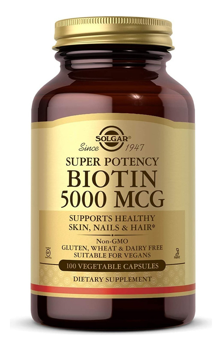 Salud y Equipamiento Médico - Biotina 5000 Mcg Piel, Uñas Y Cabello 100 Capsulas 0