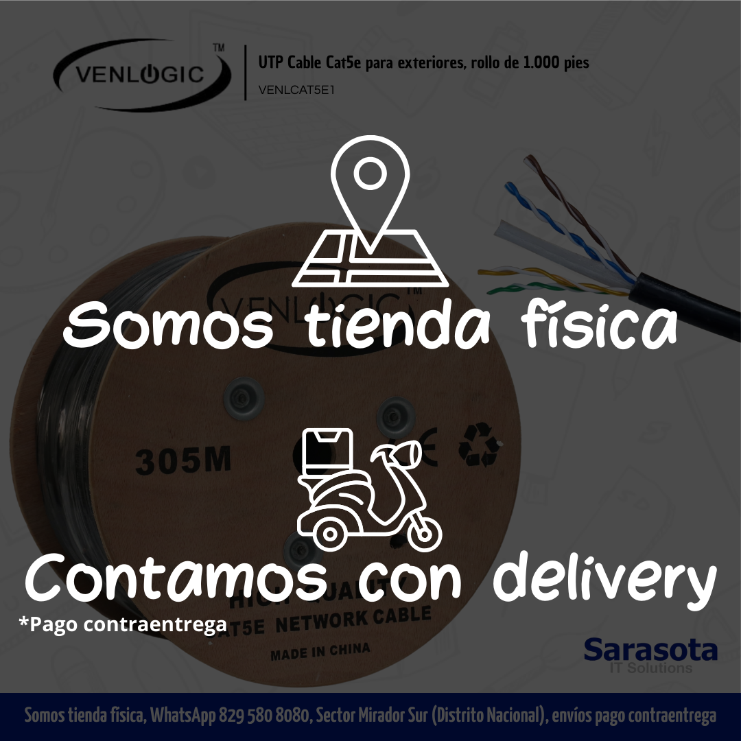 accesorios para electronica - Venlogic UTP CAT5e cable Venlogic de 1000 pies  2
