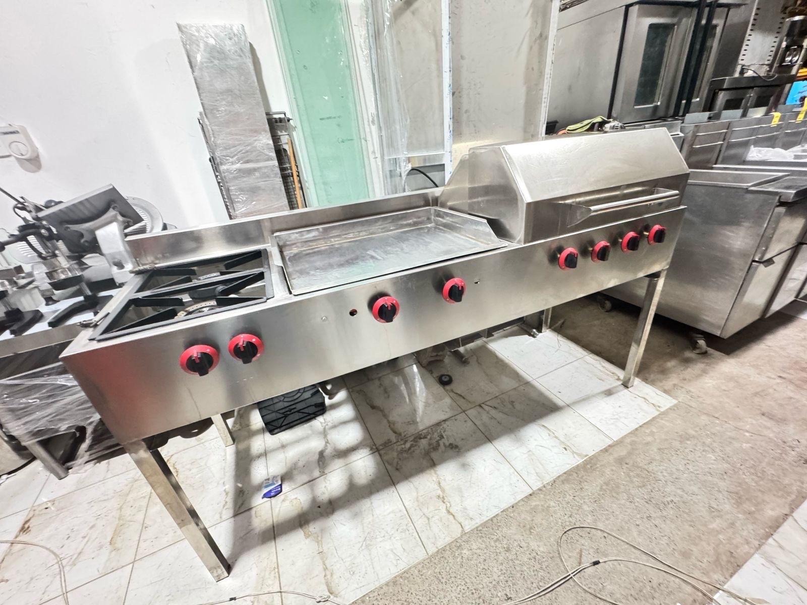 equipos profesionales - Multifuncional 2 hornillas - parrilla - plancha en oferta 5