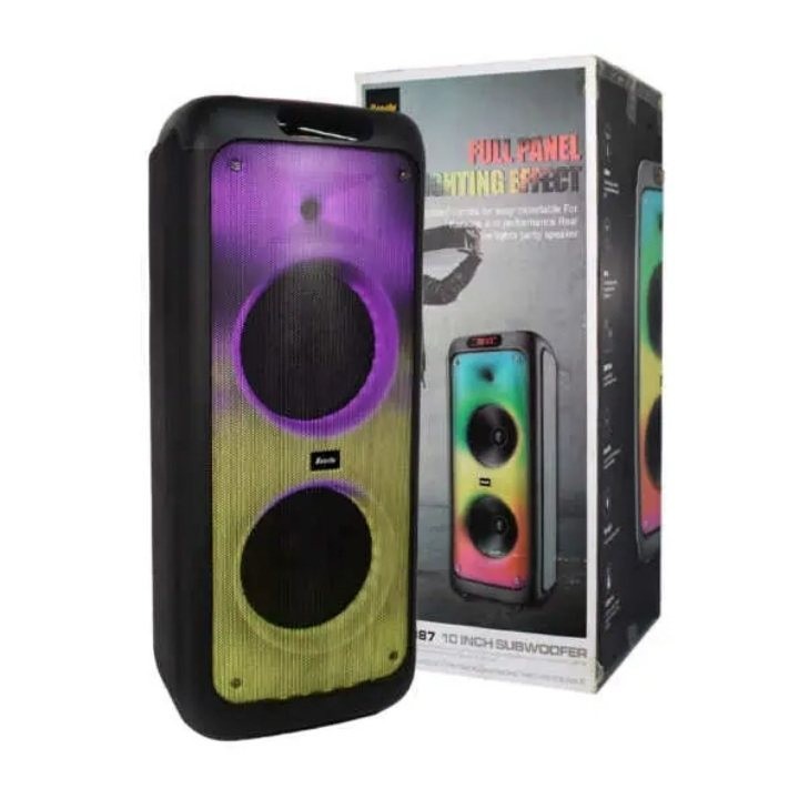 otros electronicos - Bocina Portátil 10" Con Bluetooth radio FM lector USB y micro SD Con Luz RGB BTS 7