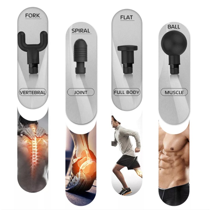 deportes - Masajeador de tejido profundo, corporal, ejercitar MUSCULO alivio dolor, pistola 6