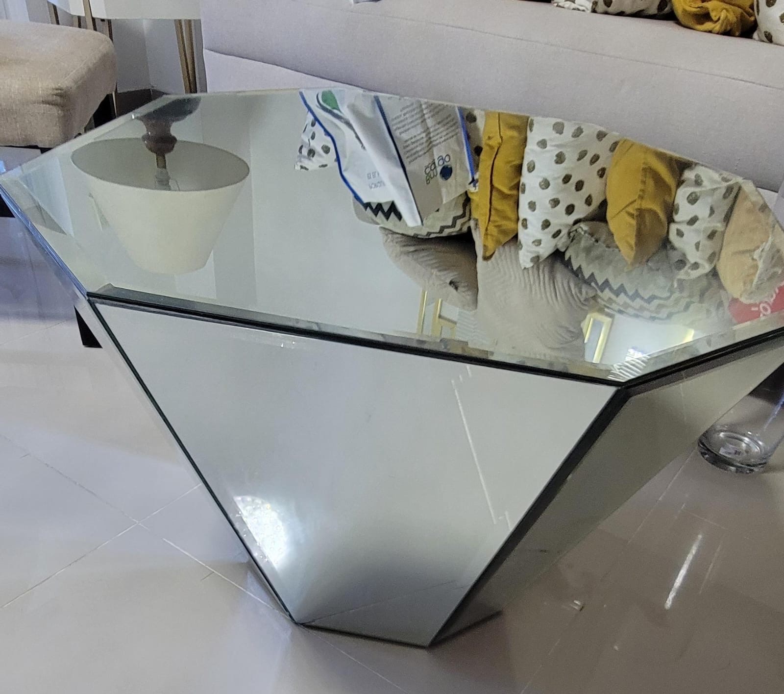 decoración y accesorios - mesa Espejo tipo Rombo 1