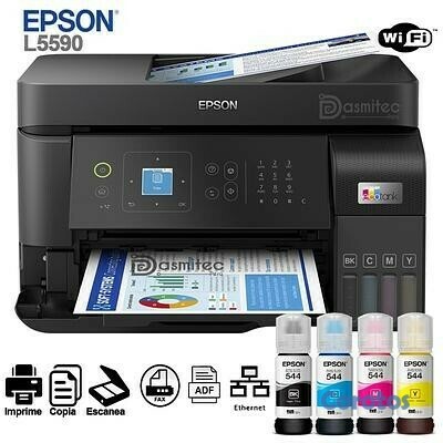 impresoras y scanners - EPSON ECOTANK L5590 MULTIFUNCION IMPRIME, COPIA Y ESCANEA, INALAMBRICA,BOTELLA 1