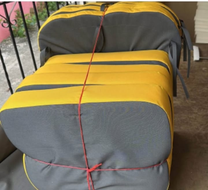muebles y colchones - se vende cojines por encargo y te reparamos tu mesedora keda nuevesita 6