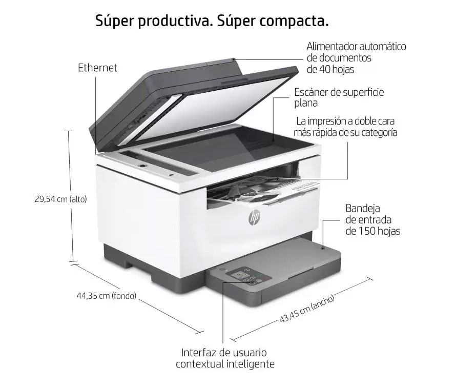 impresoras y scanners - MULTIFUNCTION LASER HP DUPLEX - WIRELESS AC ( COPIER / PRINTER / SCANNER )  2
