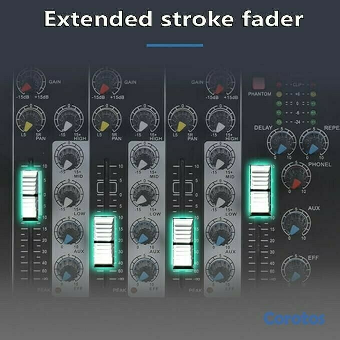 accesorios para electronica - Mezclador de audio de 4 canales T4-USB mixer amplificador para sonido de alta ca 3