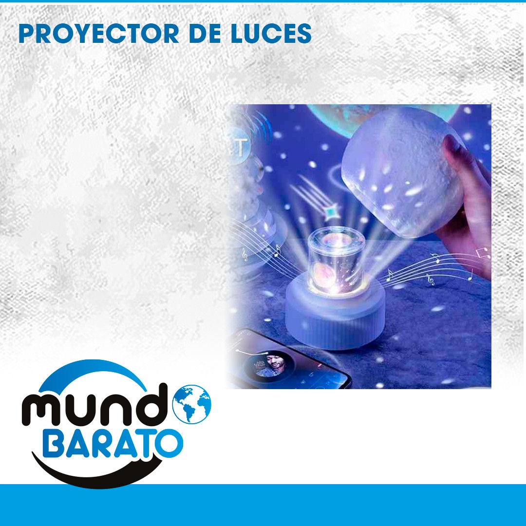 accesorios - Lámpara de luna Proyector de cielo estrellado de fantasía dibujos noche colorida 0
