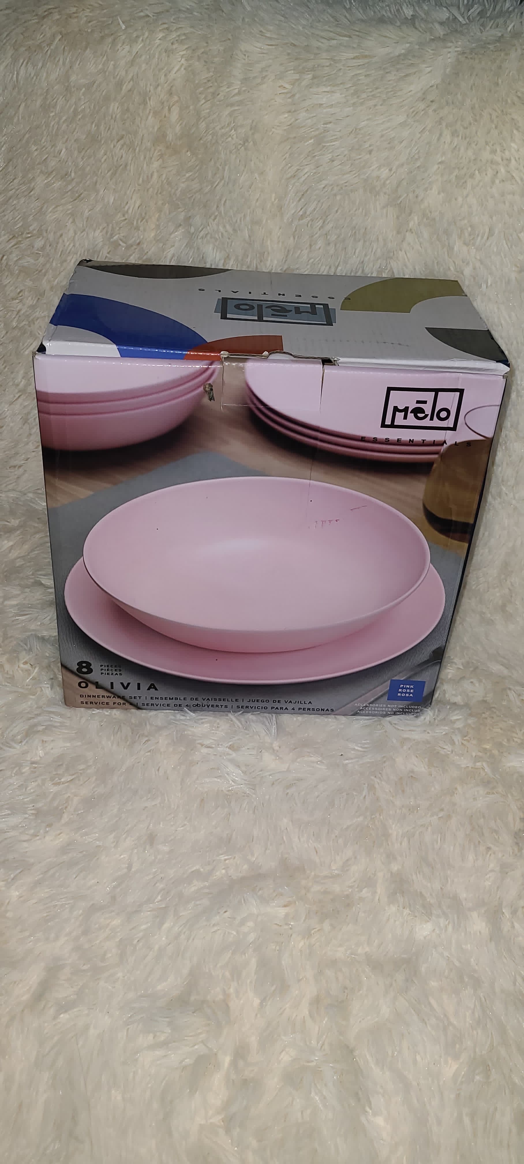 cocina - Platos color rosado (x8) 0