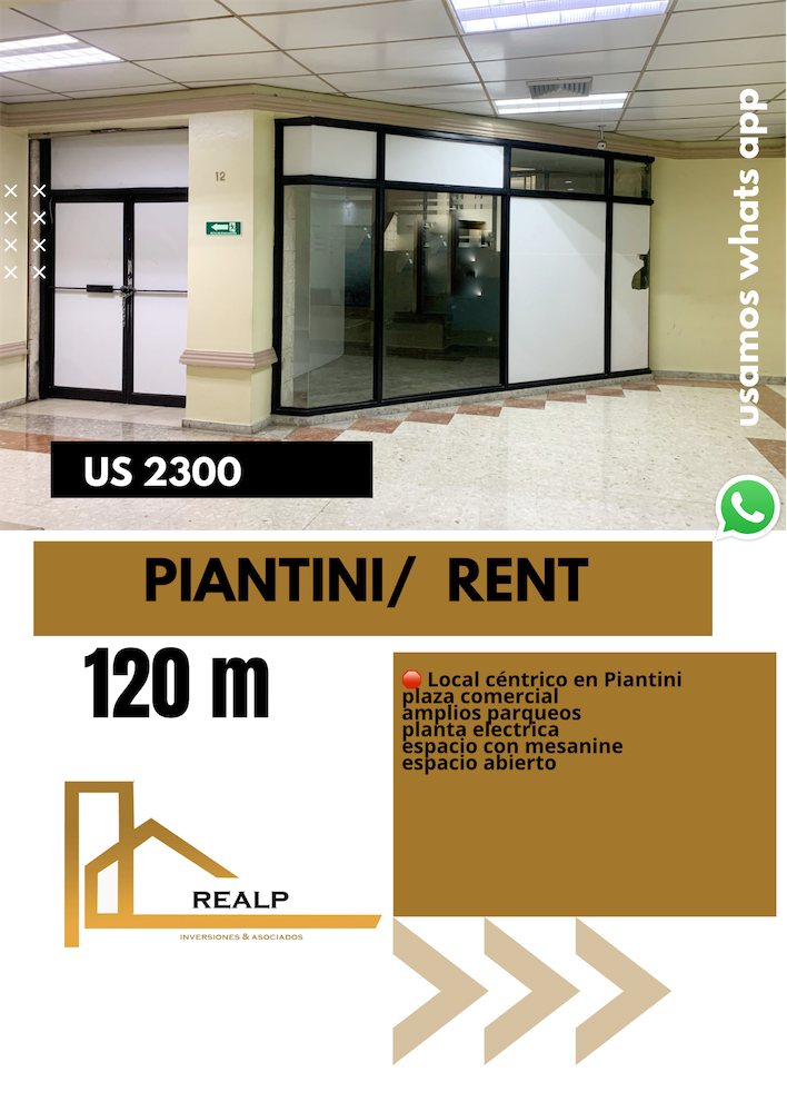 oficinas y locales comerciales - Local Piantini  120 m 0