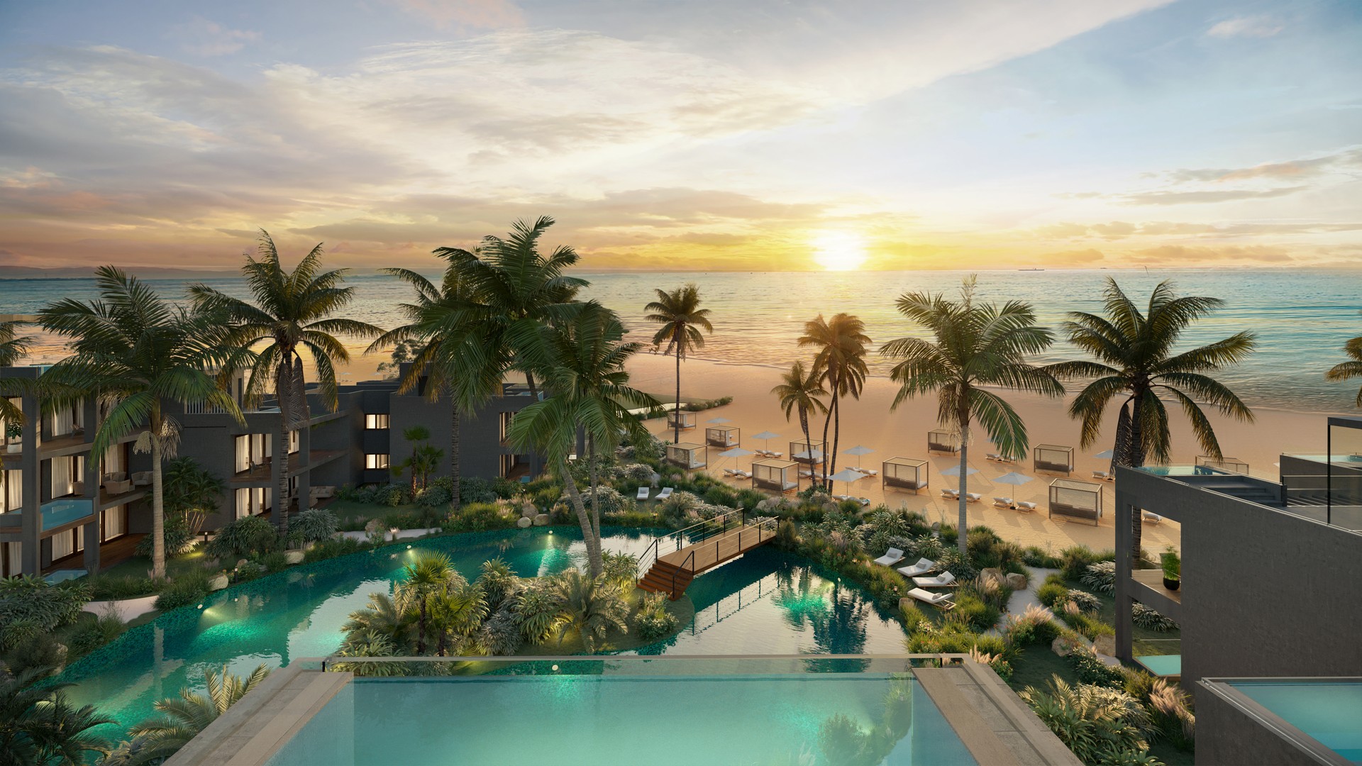 apartamentos - Exclusivo proyecto de apartamentos en primera linea de playa Las Terrenas 1