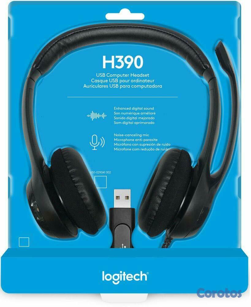 impresoras y scanners - AUDIFONO CON MICROFONO LOGITECH H390 USB CON CANCELACION DE RUIDOS ,PC INTERNET 