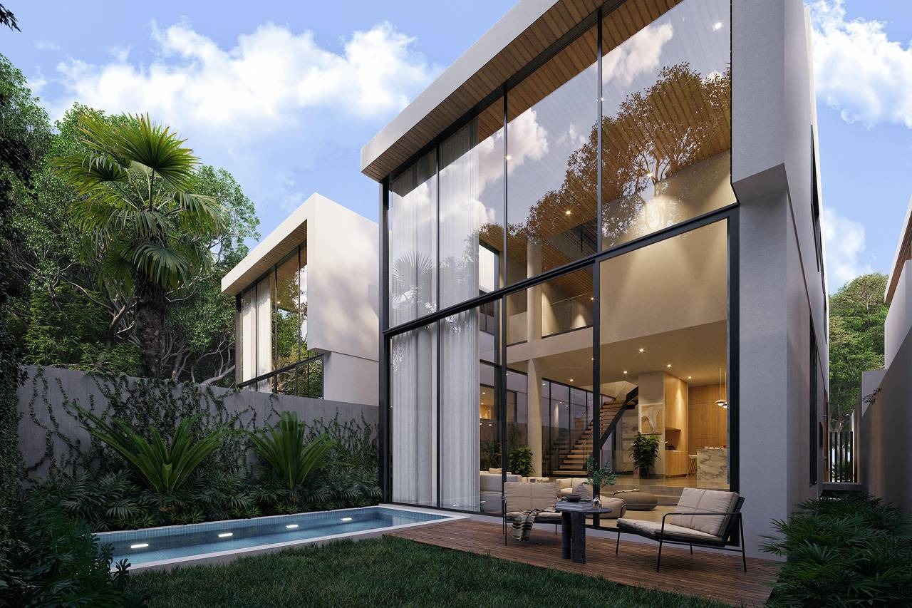 casas - Tres casas Bella Vista Proyecto exclusivo   3
