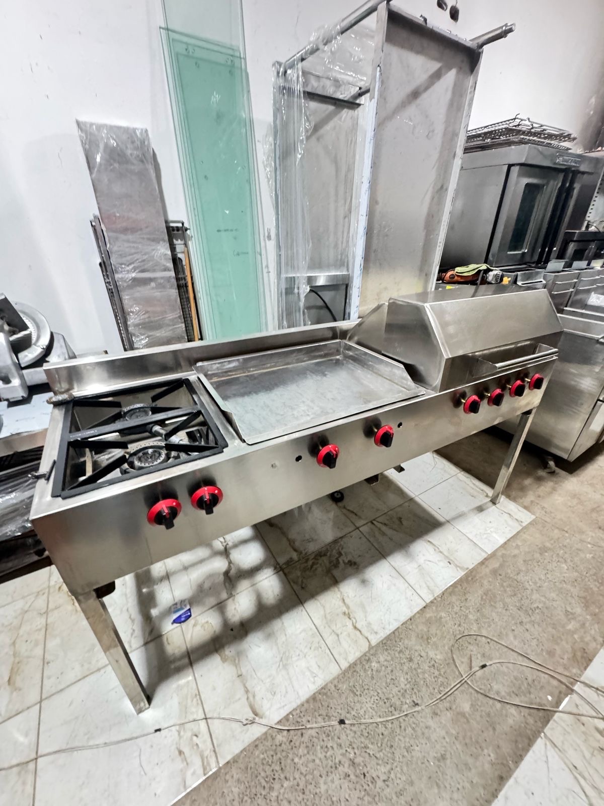 equipos profesionales - Multifuncional 2 hornillas - parrilla - plancha en oferta 6