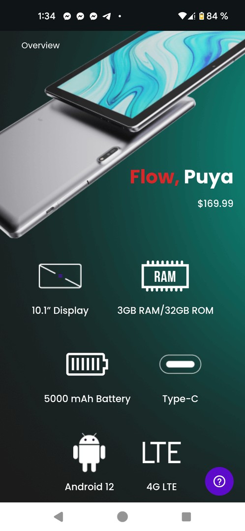 celulares y tabletas - Tablet PUYA 4