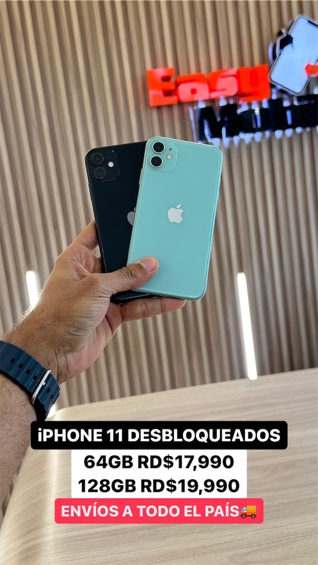 celulares y tabletas - iPHONE 11 DESBLOQUEADO 64GB/128GB