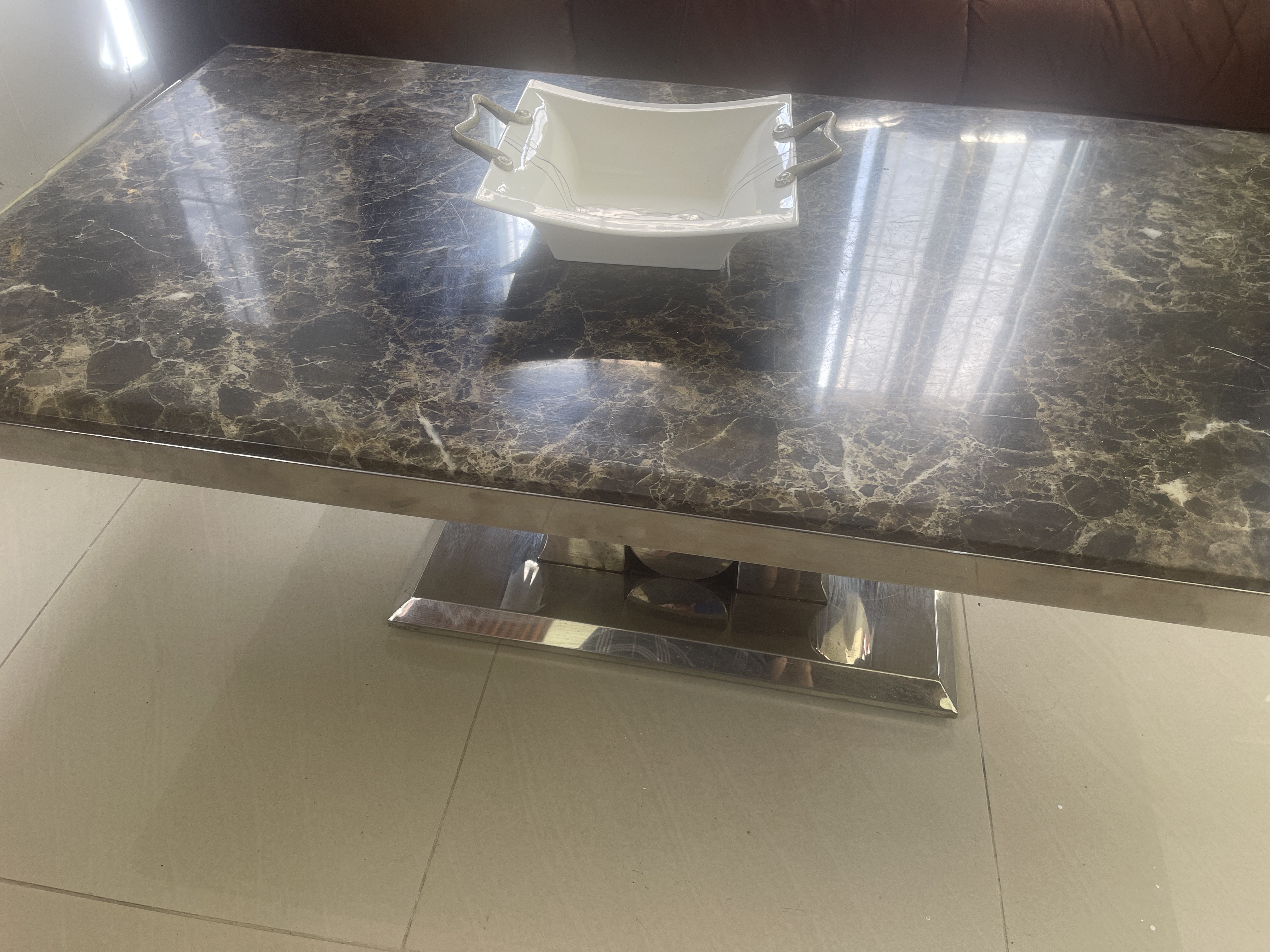 decoración y accesorios - Vendo Mesa de Centro Tope de Mármol 
