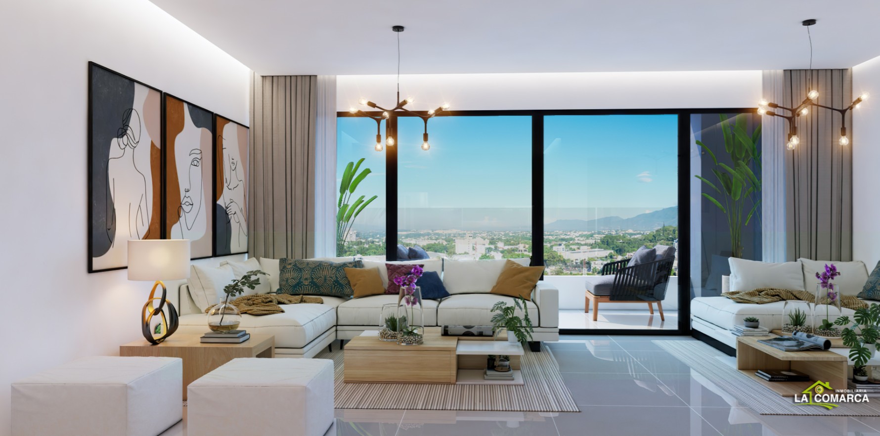 apartamentos - Apartamento amueblado en Santiago 1