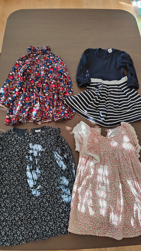 ropa y zapatos - lote vestidos Petit bateau-Lanidor-Tape à l'oeil